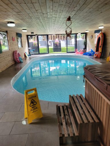 Lovely indoor pool on our fun days